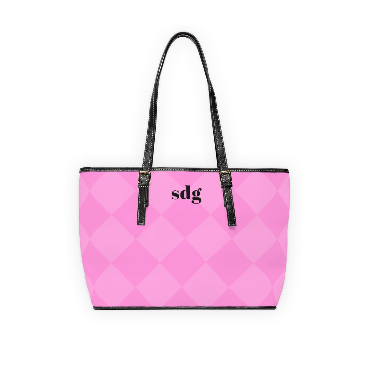 Monogram Tote Bag (pink diamond)