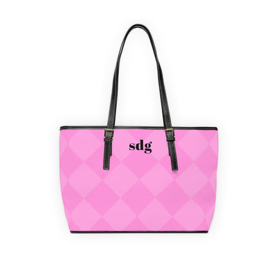 Monogram Tote Bag (pink diamond)