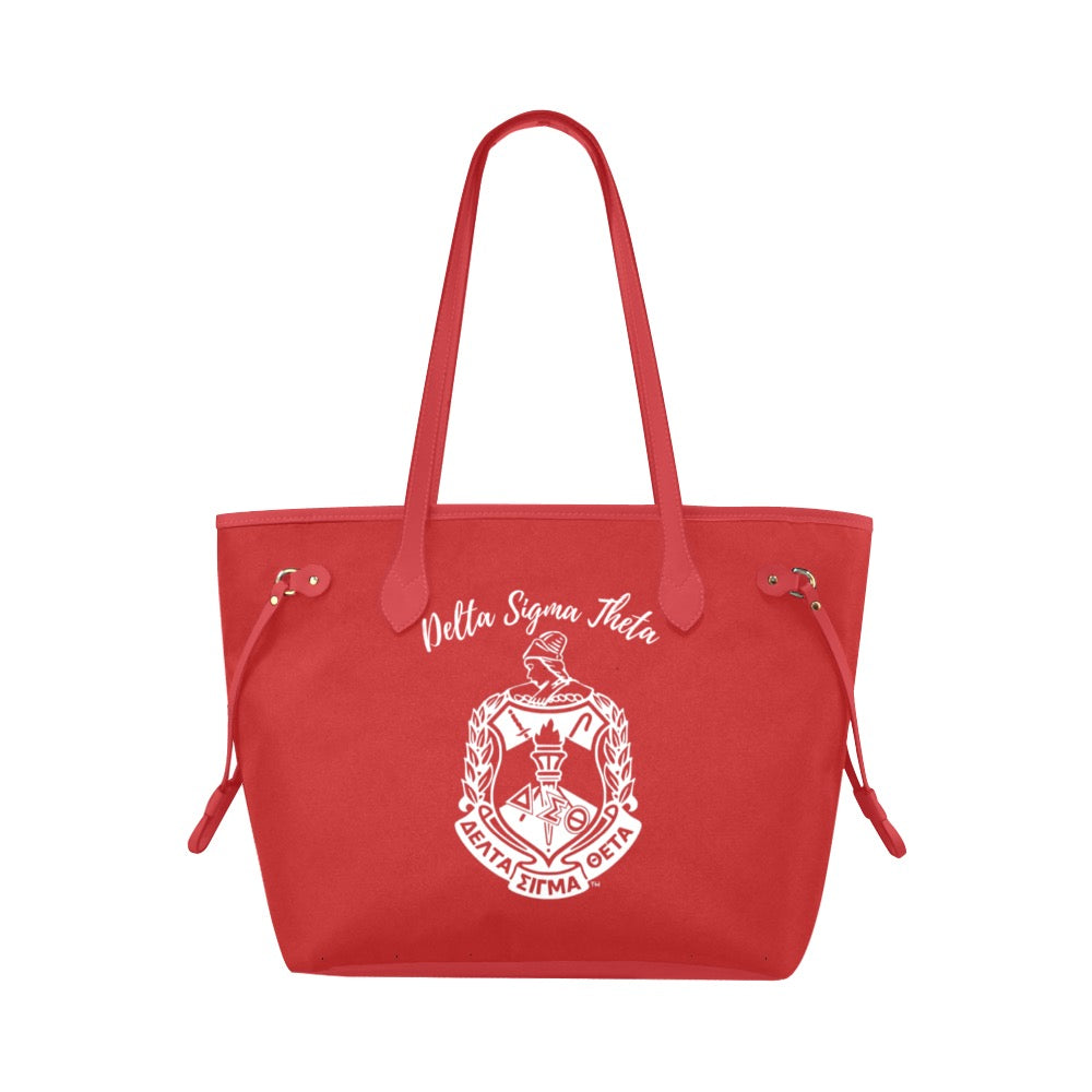 Luxury Canvas Delta Sigma Theta Tote Bag