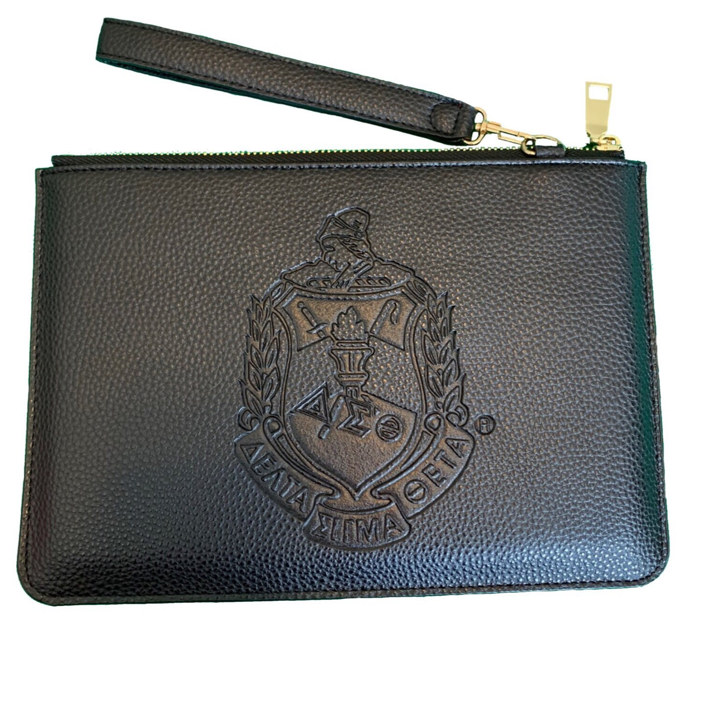 Delta Sigma Theta Clutch Wristlet Black