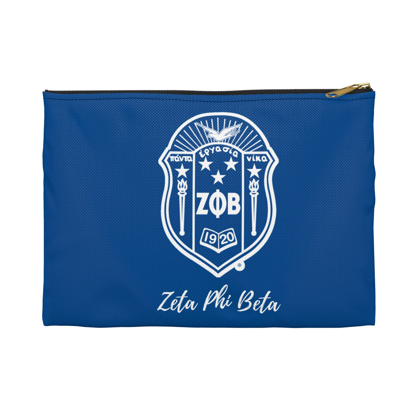 Zeta Phi Beta Canvas Accessory Pouch