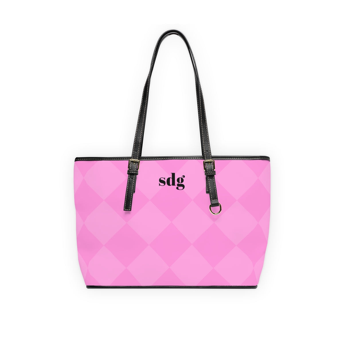 Monogram Tote Bag (pink diamond)