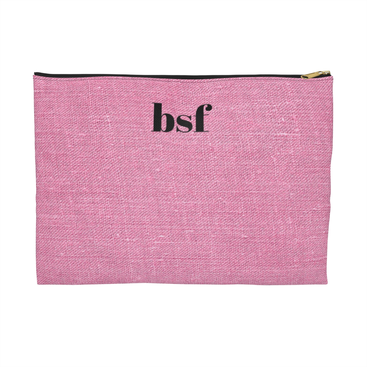 Pink Heather Initial Monogram Accessory Pouch Set