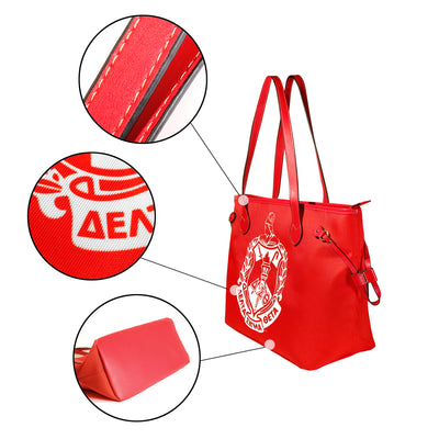 Luxury Canvas Delta Sigma Theta Tote Bag