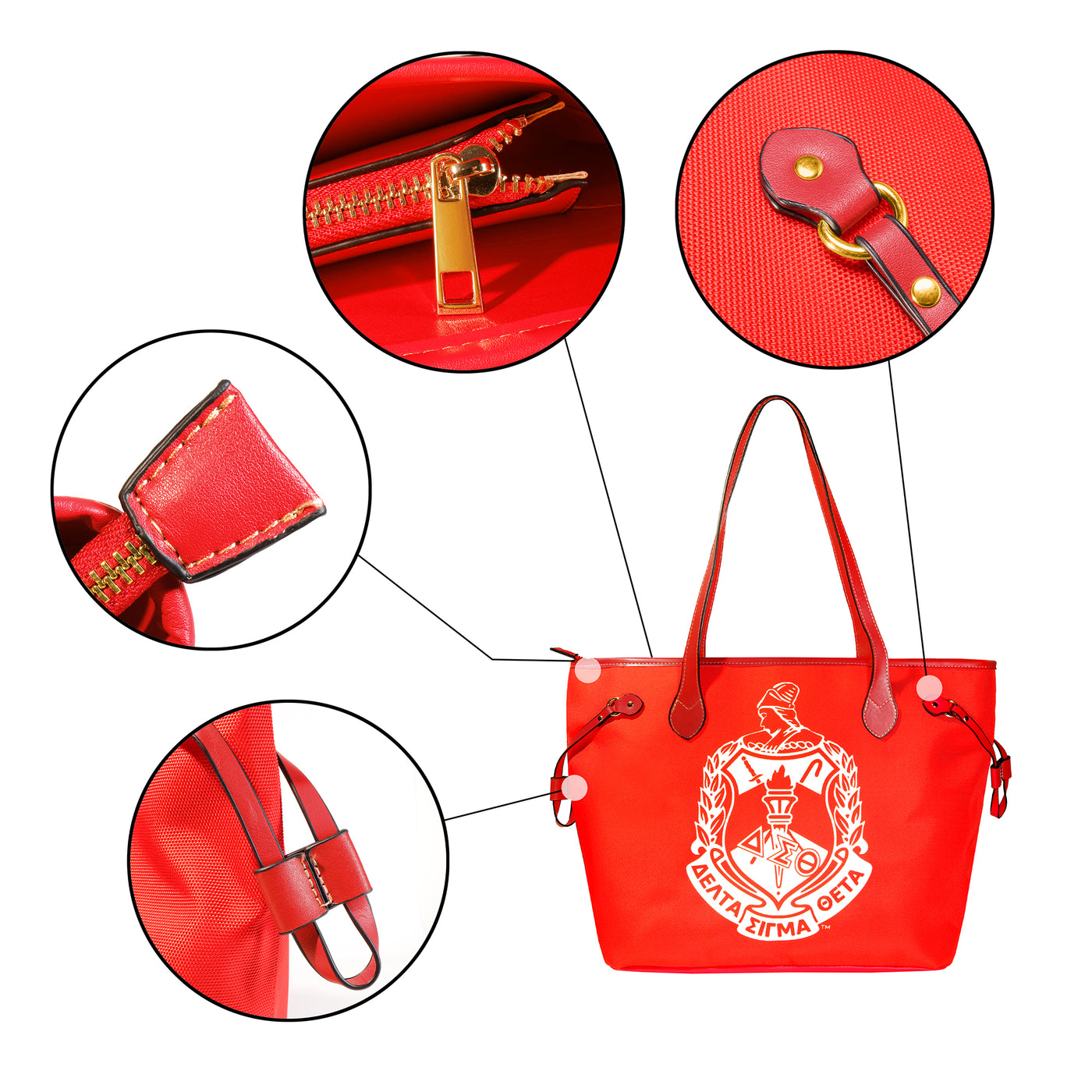 Luxury Canvas Delta Sigma Theta Tote Bag