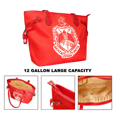 Luxury Canvas Delta Sigma Theta Tote Bag