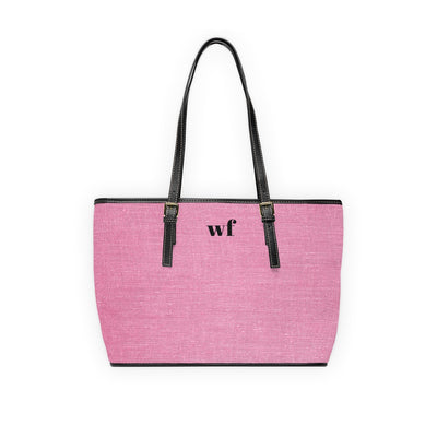 Monogram Tote Bag (pink heather)