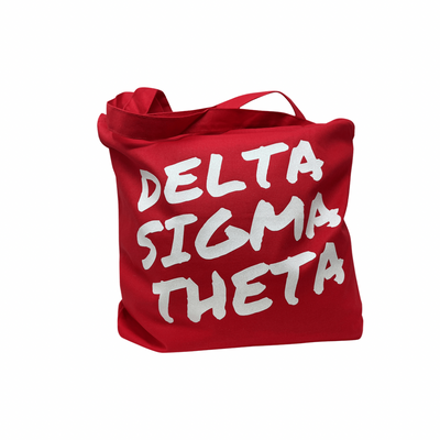 Delta Sigma Theta Canvas beach tote