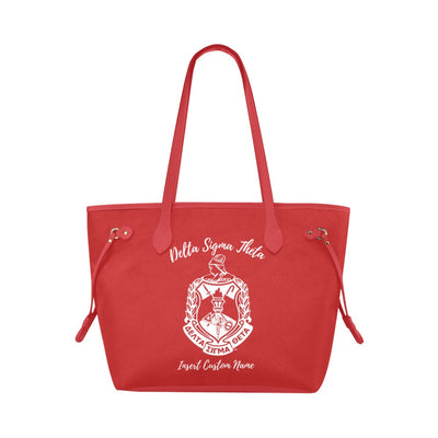 Luxury Canvas Delta Sigma Theta Tote Bag