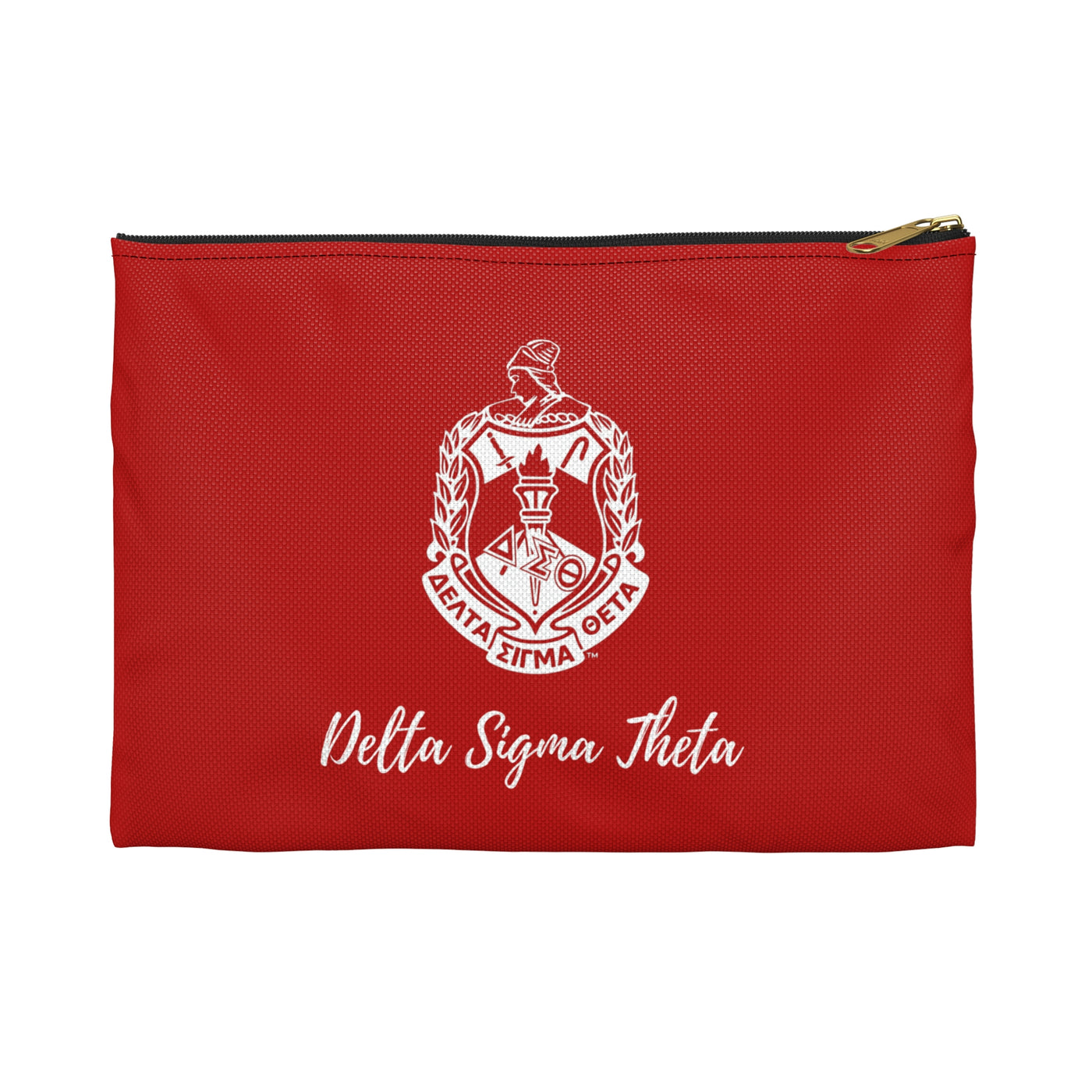 Delta Sigma Theta Canvas Accessory Pouch