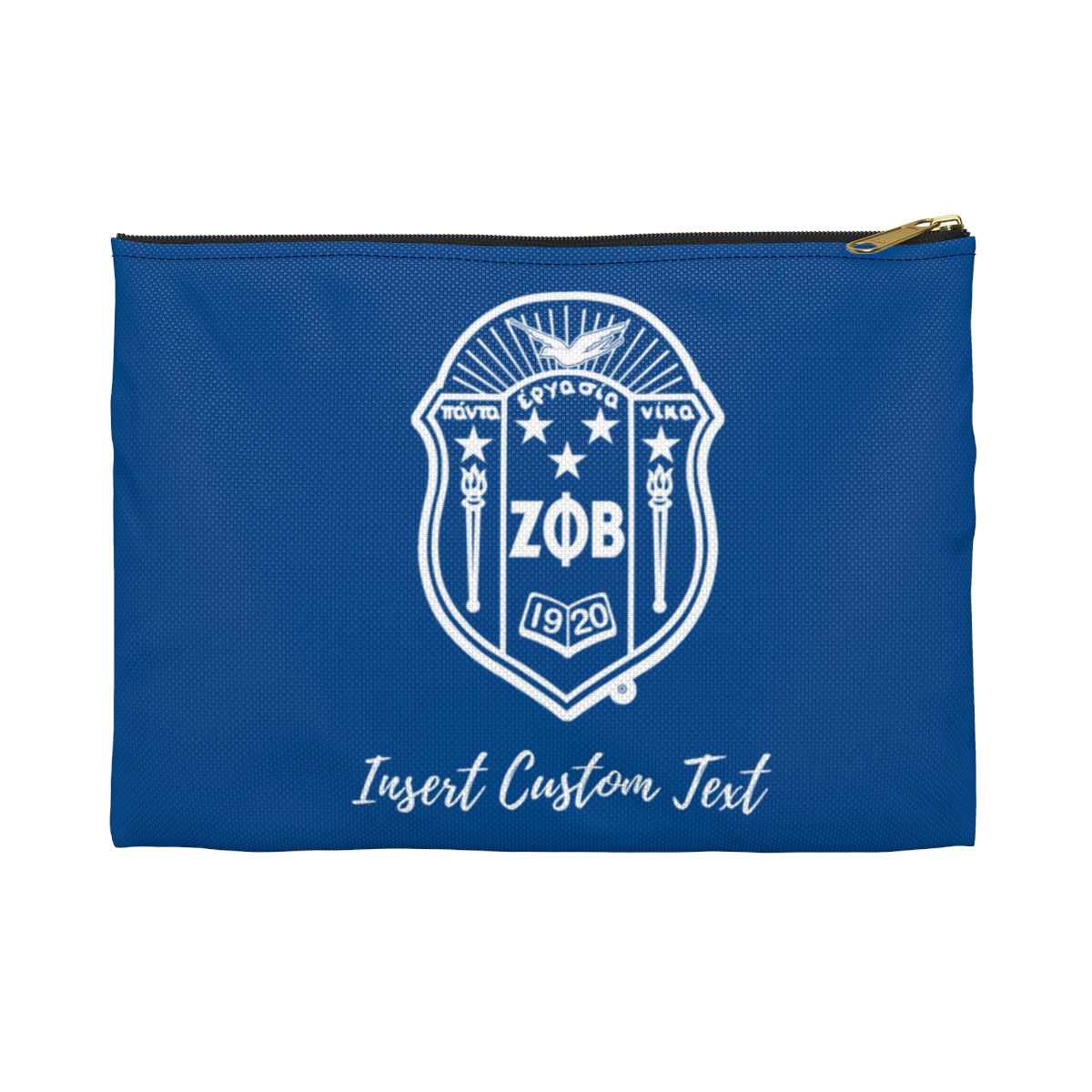 Zeta Phi Beta Canvas Accessory Pouch