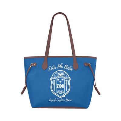 Luxury Canvas Zeta Phi Beta Tote Bag